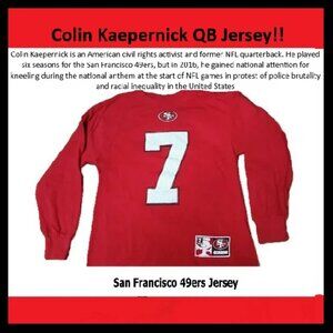 A Colin Kaepernick* NFL 49er's football "jersey"/long-sleeve shirt. Men's Medium